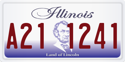 IL license plate A211241