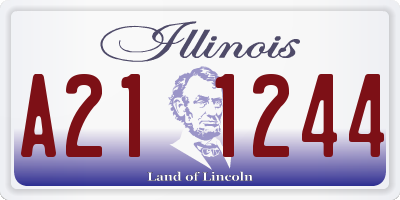 IL license plate A211244