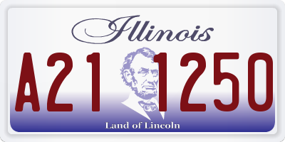IL license plate A211250