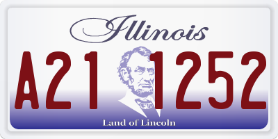 IL license plate A211252