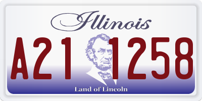 IL license plate A211258