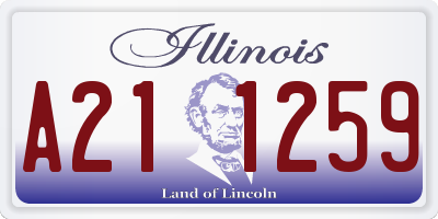IL license plate A211259