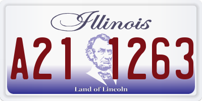 IL license plate A211263