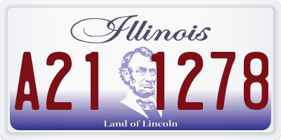 IL license plate A211278