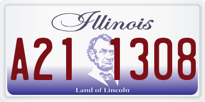 IL license plate A211308
