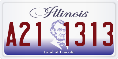 IL license plate A211313