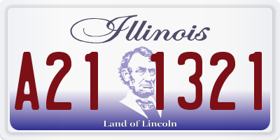 IL license plate A211321
