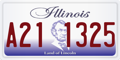 IL license plate A211325