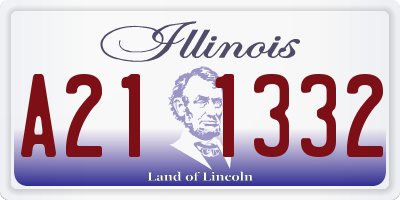 IL license plate A211332