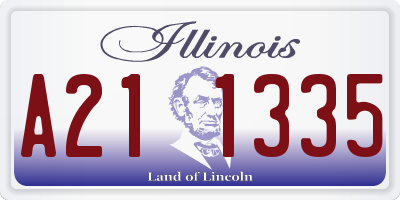 IL license plate A211335