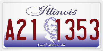 IL license plate A211353