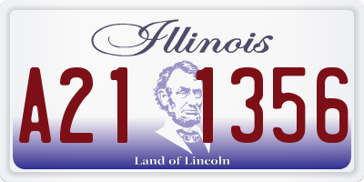 IL license plate A211356