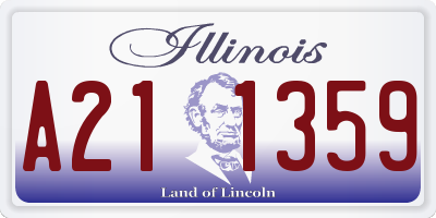 IL license plate A211359