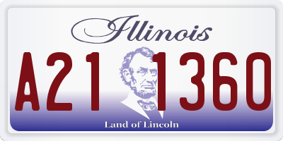 IL license plate A211360