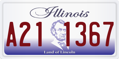 IL license plate A211367