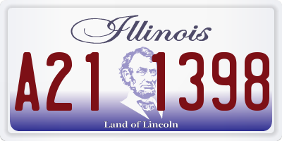 IL license plate A211398