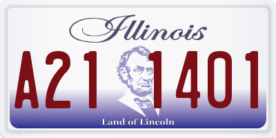IL license plate A211401