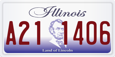 IL license plate A211406