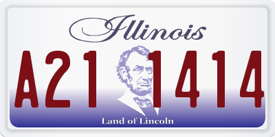 IL license plate A211414