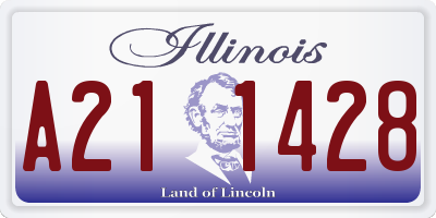 IL license plate A211428