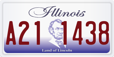 IL license plate A211438