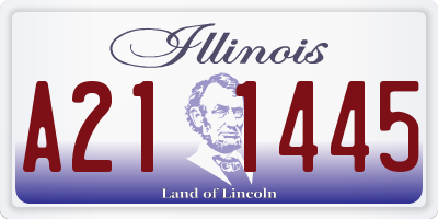 IL license plate A211445