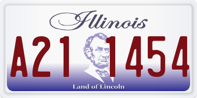 IL license plate A211454