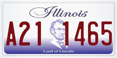 IL license plate A211465