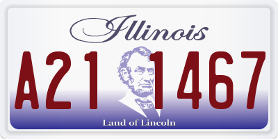 IL license plate A211467