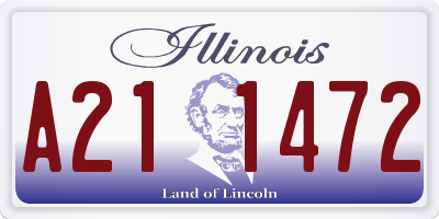 IL license plate A211472