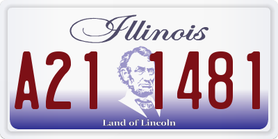 IL license plate A211481
