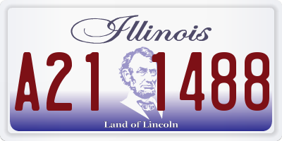 IL license plate A211488