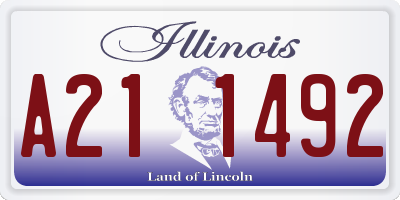IL license plate A211492