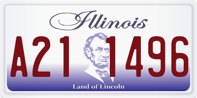 IL license plate A211496