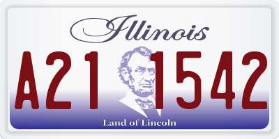 IL license plate A211542