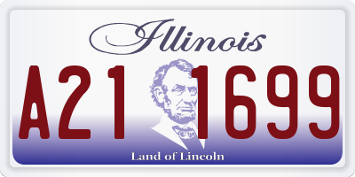 IL license plate A211699