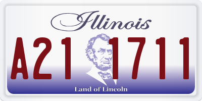 IL license plate A211711