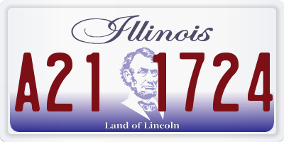 IL license plate A211724