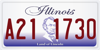 IL license plate A211730