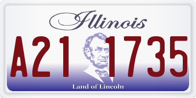 IL license plate A211735