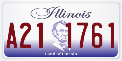 IL license plate A211761