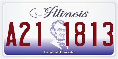 IL license plate A211813