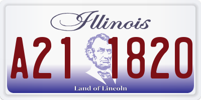 IL license plate A211820