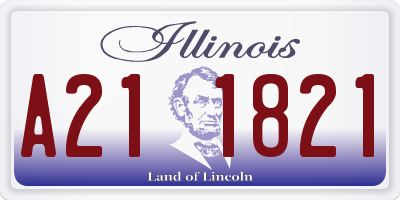 IL license plate A211821