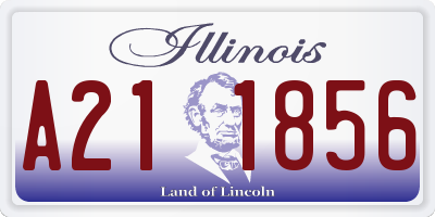 IL license plate A211856