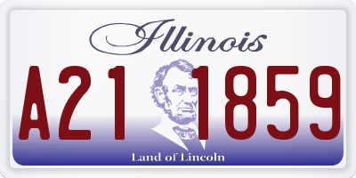 IL license plate A211859
