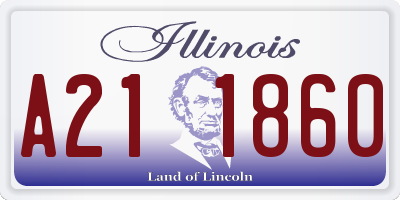IL license plate A211860