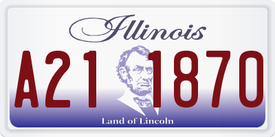 IL license plate A211870