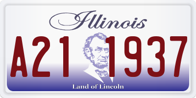IL license plate A211937