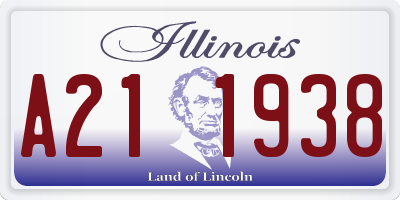IL license plate A211938